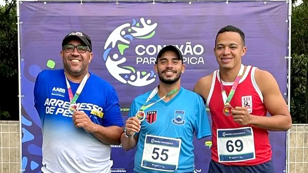 Atleta da UFCG conquista medalhas de ouro e prata nas Paralimpíadas Universitárias